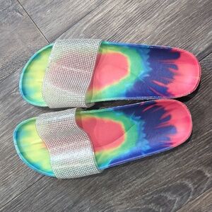 Rhinestone Tye Die Slides